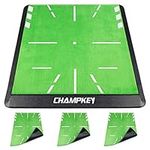 CHAMPKEY 12" x 17" Replaceable Golf Impact Mat 2.0 Edition| Come with 3 Replaceable Impact Velvet | Improves Swing Plane Accuracy