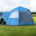 SEALIGHT SUV Tent for Camping，6 Person Pop Up Tent Double Layer PU3000mm Waterproof Car Camping Tent with Rainfly and Storage Bag，Weather Resistant Car Tents for Camping SUV，10FT L x 8FT W x 7.2FT H