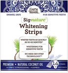 GuruNanda Express Whitening Strips for Whiter Teeth, Made of Natural Coconut Oil for Sensitive Teeth, Enamel Safe (14 Strips), Clear, 1 Count