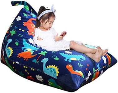 Jorbest Stuffed Animal Storage Bean Bag Chair for Kids Adults, Stuffed Animal Bean Bag Storage, Dinosaur Bean Bag Stuffed Animal Storage, Dinosaur Kids Bean Bag Chair Cover - Cover ONLY(200 L/52 Gal)