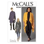 McCall's Patterns M7262 Misses'/Women's Sweater Coat & Poncho, RR (18W-20W-22W-24W)