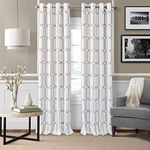 Elrene Home Fashions Room Darkening Grommet Linen Single Panel Window Curtain Drape, 52"x84", Taupe