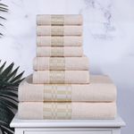 Superior Cotton 8 Piece Towel Set, 