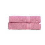 Christy Supreme Hygro 2 Bath Towels Set | Blush Pink | 100% Luxury Supima Cotton | Ultra Soft | Super Absorbent | 650GSM | Plush and Long Lasting