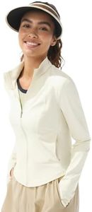 BENEUNDER Women's UPF 50+ Sun Protection Cooling Athletic Jacket Full Zip Long Sleeve Slim Fit Outdoor Running Pocket