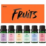 Fruity Fragrance Oils, MitFlor Premium Scented Oils, Fruit Essential Oils for Diffuser, Soap, Candle Making, Peach, Cherry, Watermelon, Blueberry, Grape, Melon, Summer Aromatherapy Oils Gift Kit