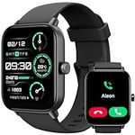 TOOBUR Smart Watch for Men Women Alexa Built-in, IP68 Waterproof Swimming, 1.8" Fitness Watch with Answer&Make Call/Heart Rate/Step Counter/Sleep Tracker/100 Sports, Compatible Android iOS