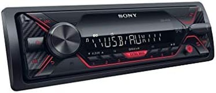 Sony Car Stereo DSX-A110U USB Auxiliary Digital Media Receiver with USB, AUX, FM (Black), Pre Out - 1 x 2V, Output Power - 55W x 4, 10 Band Equalizer