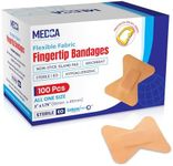 Flexible Fabric Bandages - Flex Fabric Adhesive Bandages Finger-Tip Bandages for Finger Care and to Protect Wounds from Infection - (100 Count Box)
