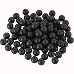 Lambid 100 X 0.50 Cal Paintballs Nylon Self-Defense Projectiles Less Lethal Practice Paintball Ammo New Version Fit for Tr50 (.50 Caliber, Gloss Black, 100)