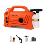 IBELL NANOJET High Pressure Car Washer Machine 1500 Watts Motor, Pressure 120 Bars, 6.2 L/Min Flow Rate, 5 Meters Outlet Hose for Car, Bike and Home Cleaning Purpose