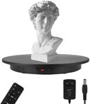 Motorized Rotating Display Stand, Angle Speed Adjustable Electric Rotating Turntable, 360 Degree 330 Lbs Load Auto Rotating Platform for Photography Big Size Products Display Video Show, Wired Black