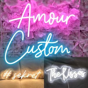 Custom Neon Sign – Personalized LED Name & Logo Neon Light for Wall Decor, Wedding & Birthday Gifts, Party, Bar, Game Room, Home & Business (3 Lines)