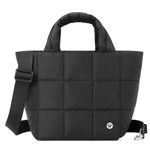 WESTBRONCO Small Puffer Bag Quilted Crossbody Bags for Women Puffy Purse Nylon Shoulder Handbag with Adjustable Strap, Black-checkered, Medium, Tote Bag