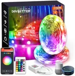 DAYBETTER Led Lights for Bedroom 100 ft Led Strip Lights Music Sync Color Changing, Smart WiFi Led Light Strip Works with Alexa and Google Assistant, App Control, Timer, Living Room Decor, Home Decor