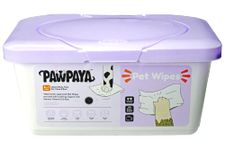 Pawpaya Everyday Pet Wipes Made for All Cats and Dogs Safe for Daily Use Made Form Plant-Based Ingredients 5 in 1 Cleaning Wipes Alternative for Bath Or Spot Cleaning 100 Pack Tub