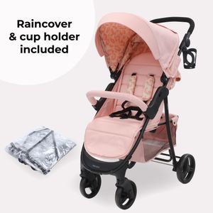 My Babiie MB30 Pushchair – Pink Leopard Print Stroller