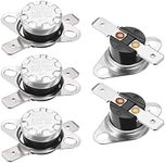 uxcell KSD301 Thermostat 50°C/122°F 10A Normally Open N.O Adjust Snap Disc Temperature Switch for Microwave,Oven,Coffee Maker 5pcs