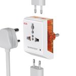 GM 6AMP 3-Pin Multi Plug Adapter | Universal Travel Adapter | Supports 2-Pin & 3-Pin Plugs | Multiple Charging Ports | Charge Smartphones, Laptops & Other Devices | Compact & Reliable | GM 3011