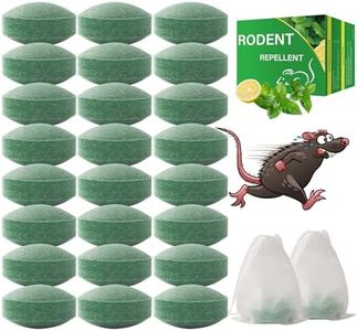 FEARLEFT Mouse Rodent Repellent, 24 Pack Peppermint Oil for Mice Rats Squirrel Pests Repellent Indoor & Outdoor Use, Natural Rat Mouse Deterrent Family & Pet Safe