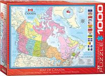 EuroGraphics Map of Canada 1000-Pie