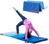 Antsy Pants Tumbling Mat – Gymnastics Mat, Easy to Clean Gym Mat, Sturdy, Foldable Tumbling Mat for Kids, Padded, Lightweight, Portable, Carrying Handle, Gymnastics Equipment for Activity Play