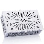 Saillong Door Bell Cover, Doorbell Cover Box Only for Wall Inside, Decorative Door Bell Chime Box, 3 Colors of Doorbell Chime Cover Available, Fits Most of Doorbell Chime, Easy to Install(White)