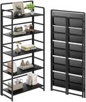 THKKY No Assembly Folding Bookshelf