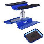 Hobbypark Aluminum RC Car Work Stand Repair Workstation 360 Degree Rotation Lift/Lower w/Screw Tray for 1/10 1/12 1/16 Scale Cars Truck Buggy (Navy Blue with Screw Tray)