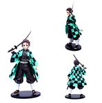 Trunkin Demon Slayer Tanjiro Kamado Kimetsu No Yaiba Action Figure, Figurine with Stand Model, A Figurine, PVC