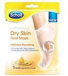 Scholl ExpertCare Dry Skin Foot Mask - Intensely Nourishing, Triple Oil Foot Mask with Urea and 3 Oils (Avocado, Argan, Jojoba) for up to 24-Hour Moisture, 1 Size, 1 Pair