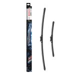 Bosch Aerotwin A 558 S - Front Windscreen Wipers - Set of 2 Replacement Blades - Comes with Pre-assembled Adapter - 2 Blades, 700mm/400mm - Only for right-hand drive (UK)