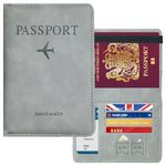 Travel Essential Passport Holder Wallet - Passport Cover Gifts for Birthday, Holiday, Christmas, Valentines Day, Practical Passport Case Present Ideas for Men, Dad, Husband, Hubby, Boyfriend, Family