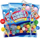 Refill Gumballs for Gumball Machine - Refill Bubble Gum 15 oz - 3 Pack of Double Bubble Gum Ball Candies - Christmas Holiday Gift Antique Style For Bubble Gum Machine -With Keychain - Playo