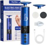 HayZBao 11000 RPM Rechargeable Electric Foot Callus Remover with 2Glass Sander Discs - Cordless Foot Scrubber,Professional Pedicure Tool for Dead Skin and Calluses,Electric Foot File - Blue