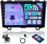 5G WIFI 8 Core Car Stereo Radio for Honda CRV 2007-2011 48-EQ 9in IPS Touch Screen GPS Head Unit for CR-V Radio with Wireless Carplay Android Auto, Bluetooth DSP Mirror Link SWC Backup Camera(9"2+32)