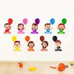 Decal O Decal Colours Education for Nursery Kids Wall Stickers (Pack of 3)