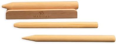 Maritas Montessori Wooden Stylus Writing Sticks with Holder - Ideal Replacement Stylus for Sand Tray Drawing, Wood Tracing Boards, Perfect for Moms, Teachers, Homeschoolers, Children 3 & Up