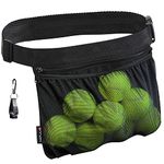 TOPJUM Ball Holder Bag, Easy Holding 6-8 Pickle Balls or Tennis Balls, Sweatproof & Lightweight, Ping Pong Ball Waist Pouch, Versatile Sports Outdoor Accessories & Gift for Women, Men & Teens