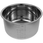 Electric Cooker Supply 5L Non- Stick Rice Cooking Container Stainless Steel Rice Pot Insert Electric Instants Pot Rice Inner Tank Replacement for Home Kitchen