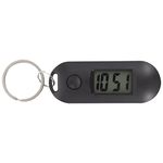 iplusmile Keychain Pocket Watch Clip on Watch Mini Key Ring Digital Clock Electronic Pocket Watch with Chain Students Keychains Watch for Backpacks, Black