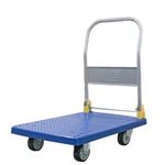 EQUAL 500kg Capacity Plastic Foldable Platform Trolley For Heavy Weight/Material Handling Goods Trolley For Home, Office, Warehouse & Industries - 63cm x 105cm (5" Wheel/Blue)