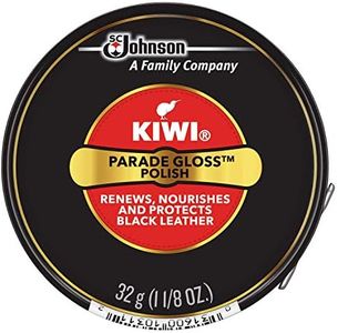 KIWI Parade Gloss Shoe Polish, 1 Metal Tin, Black, 1.125 oz