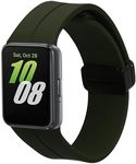 kwmobile Strap Compatible with Samsung Galaxy Fit 3 Strap - Replacement Silicone Watch Band - Dark Green