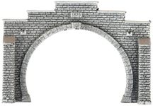 Noch 34852 Tunnel Portal Double Gray N Scale Model Kit