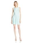 Speechless Junior's Sleeveless Lace Fit and Flare Dress, Mint, 11