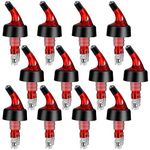Measured Liquor Pourers 1.5 oz Wine Bottle Pourers, Automatic One Shot Two Shot Pourer for Cocktail and Whisky, Brandy, Rum, Tequila, Vodka and Gin, Absinthe for Home, Bar (Pack of 12)