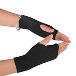 Novawo Wool Blend Fingerless Gloves Arm Warmers Soft Texting Gloves for Unisex