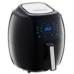 GoWISE USA 5.8-Quarts 8-in-1 Electric Air Fryer XL + 50 Recipes for Your Air Fryer Book (Black)