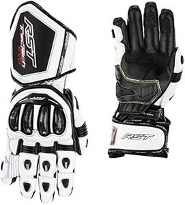 RST Tractech Evo 4 CE Aramid Motorcycle Gloves (White, Black, M)